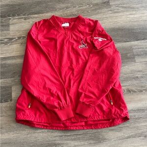 Vintage MLB windbreaker with embroidered Bank of America logo